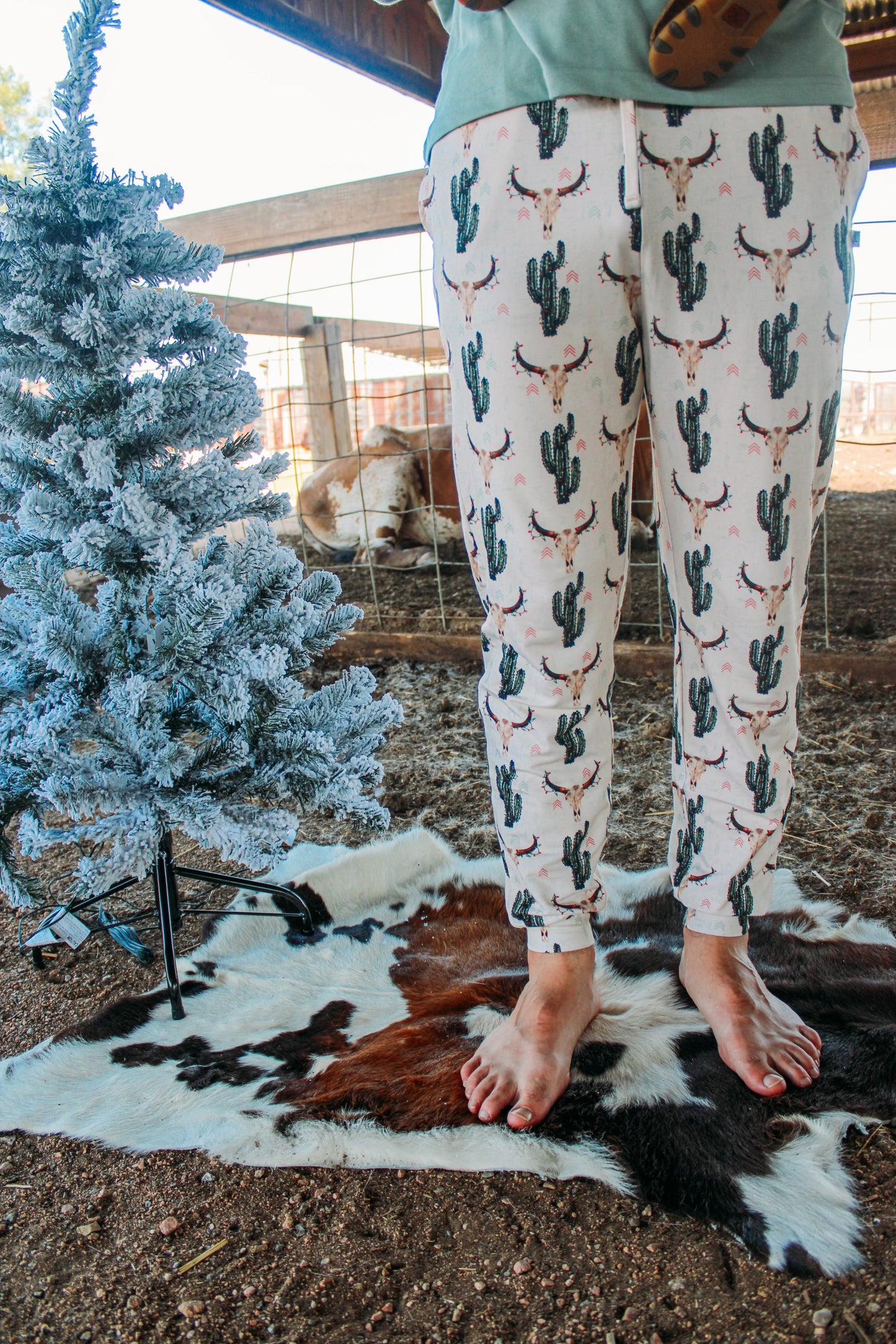 Western Steerhead Christmas Adult Bamboo PJ Pants (FINAL SALE)