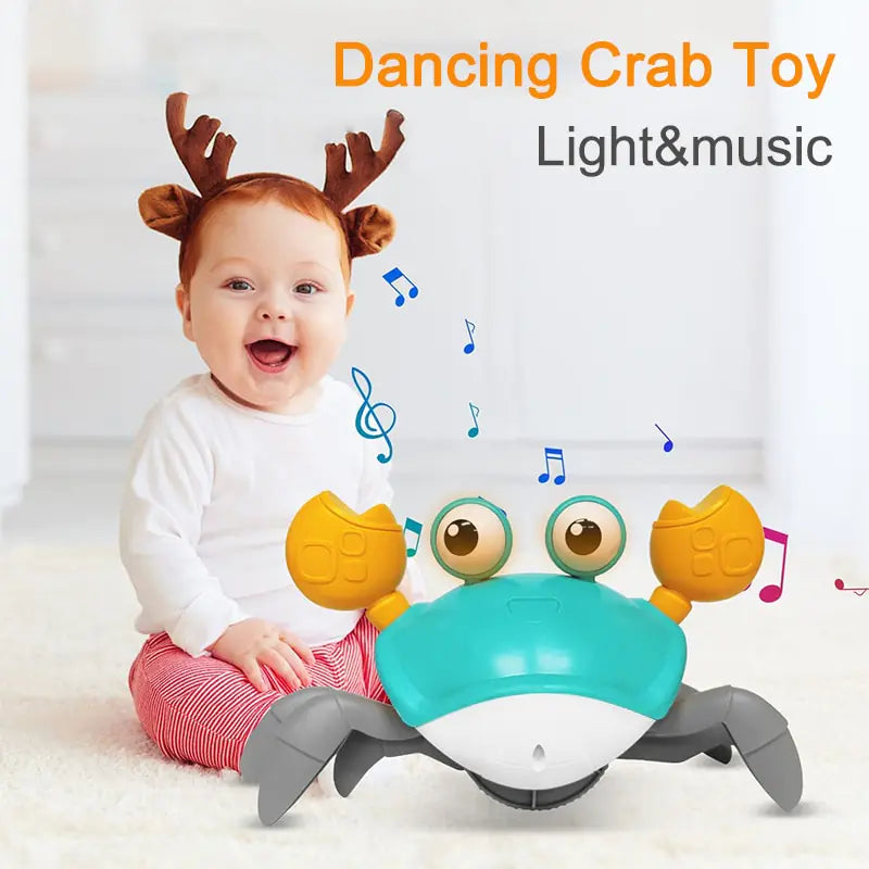 Cute Sensing Crawling Crab Baby Toys Interactive