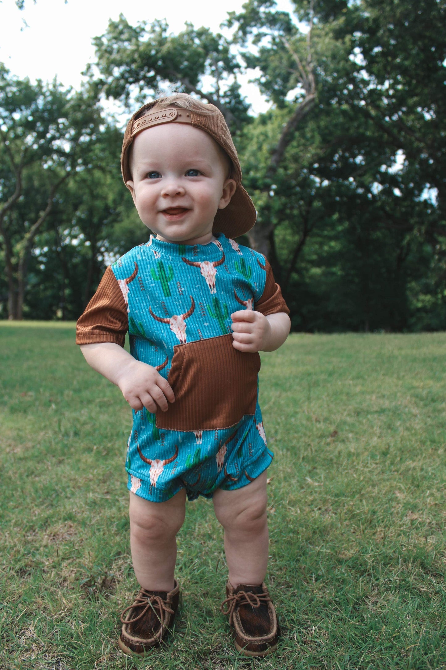 Western Steerhead Romper (FINAL SALE)