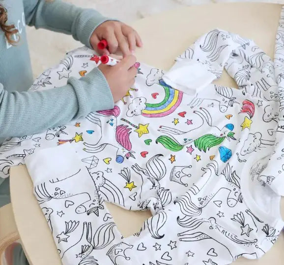 Hand-painted Graffiti Pajamas Suit